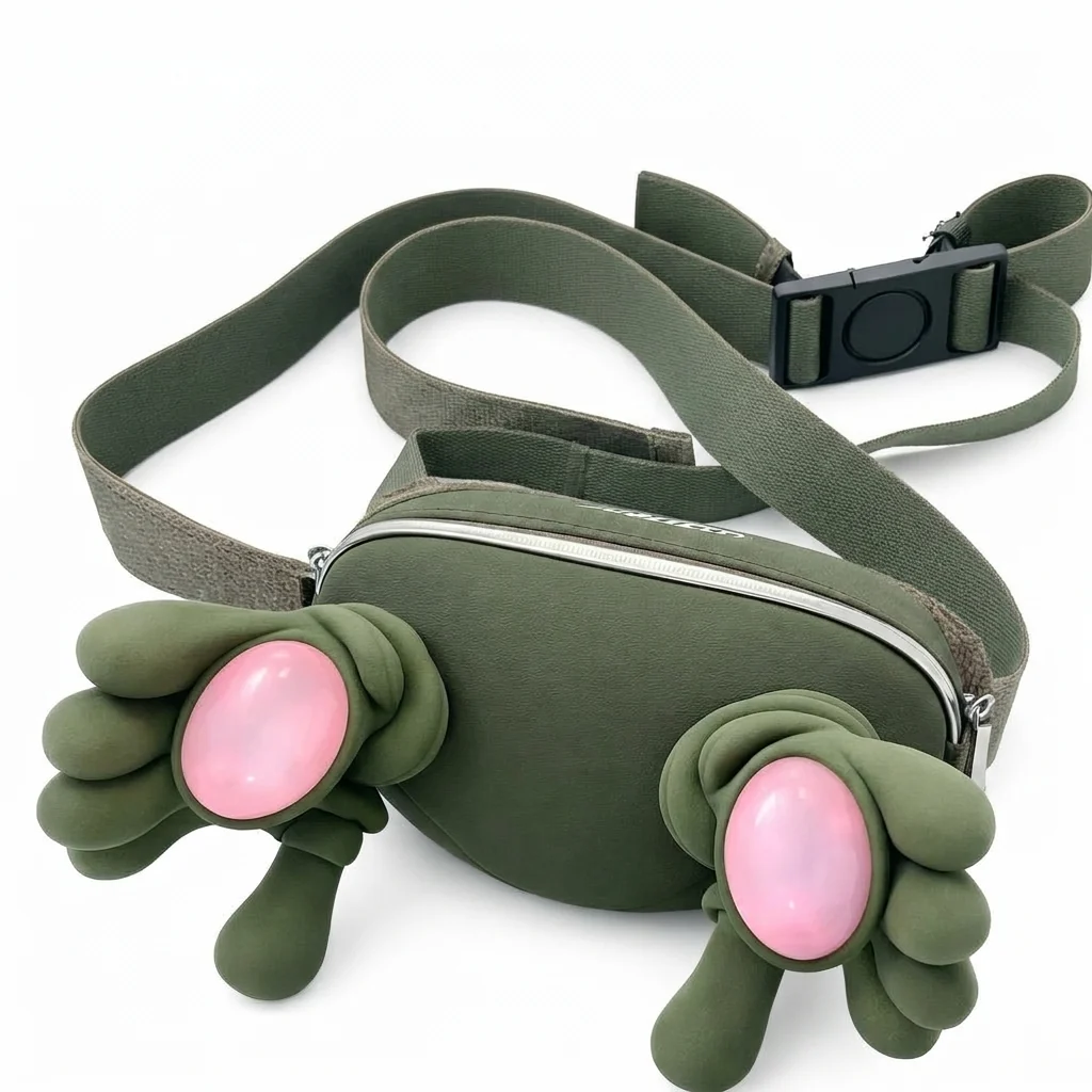 Monster Design Belt Bag with playful creature-inspired design and adjustable strap.