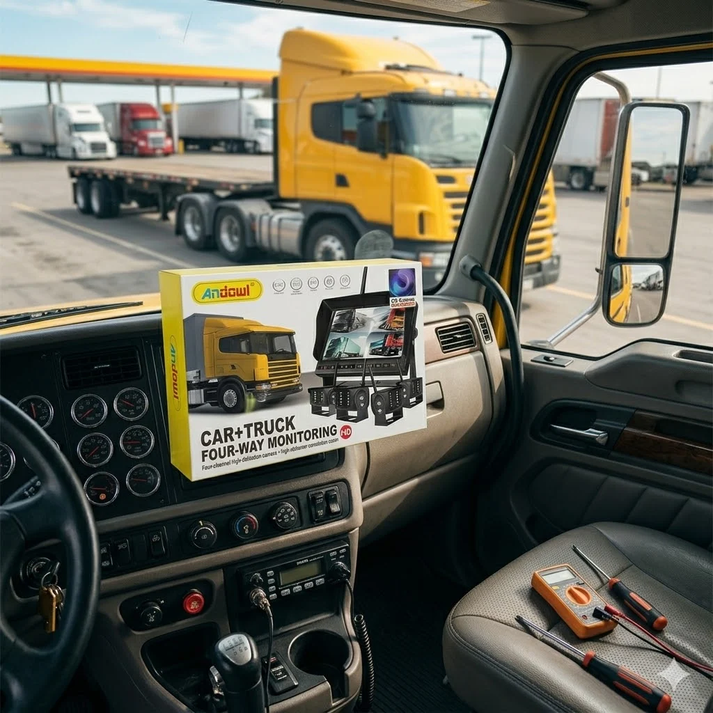 Car and Truck Four Way Monitoring Surveillance System