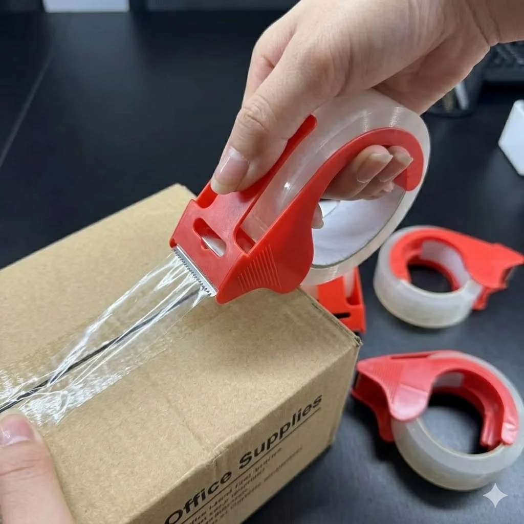 Heavy Duty BOPP Shipping Tape with Hand Dispenser 48mm x 50m