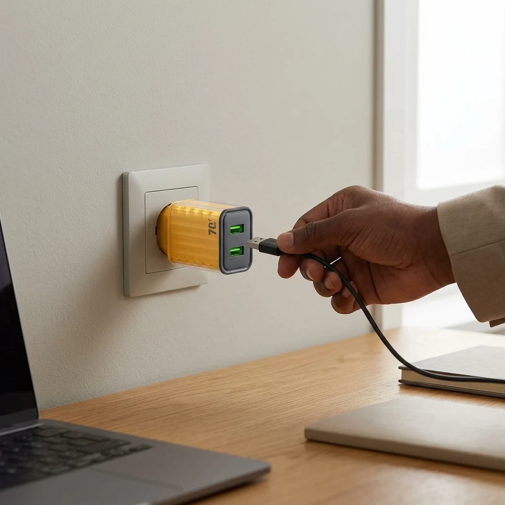 45W Dual Port Fast Charger Adapter