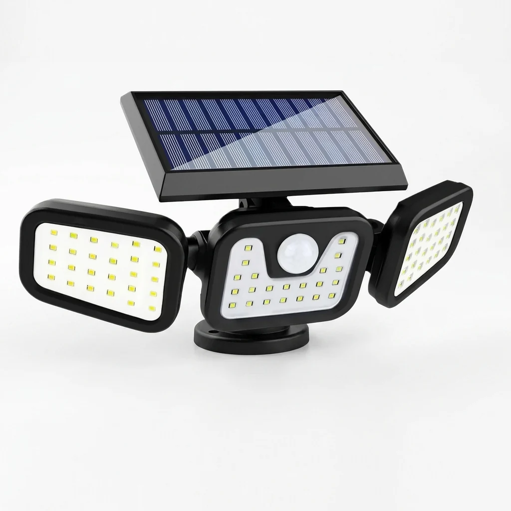 High Brightness 74 LED Solar Wall Light