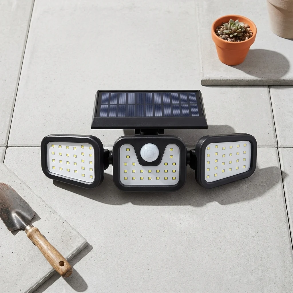 High Brightness 74 LED Solar Wall Light
