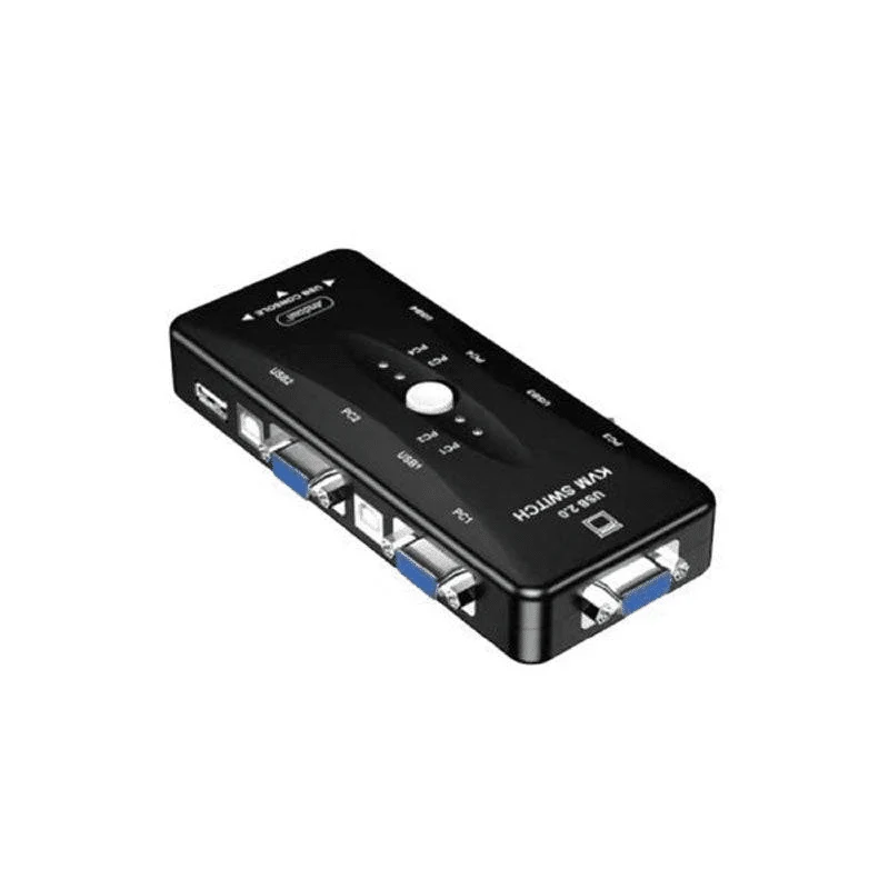 Perfect Dealz 4-Port USB 2.0 KVM Switch Converter