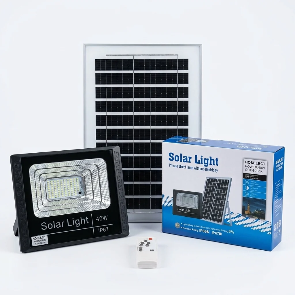 40W Solar Floodlight – Efficient Outdoor Lighting Solution