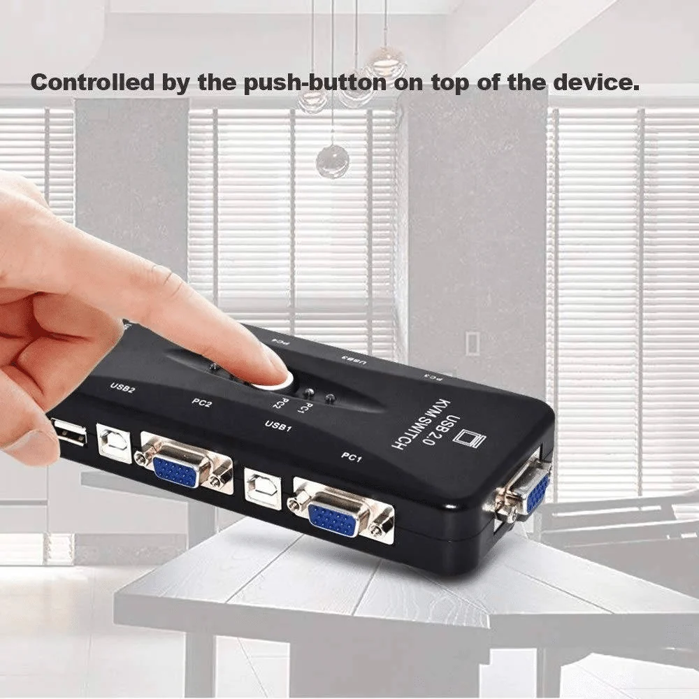 4-Port USB 2.0 KVM Switch Converter