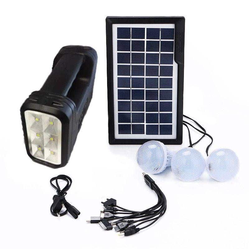 Portable Solar-Charged Light Kit System