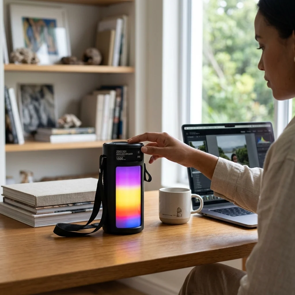 Wireless Bluetooth Speaker with Dynamic RGB Lighting