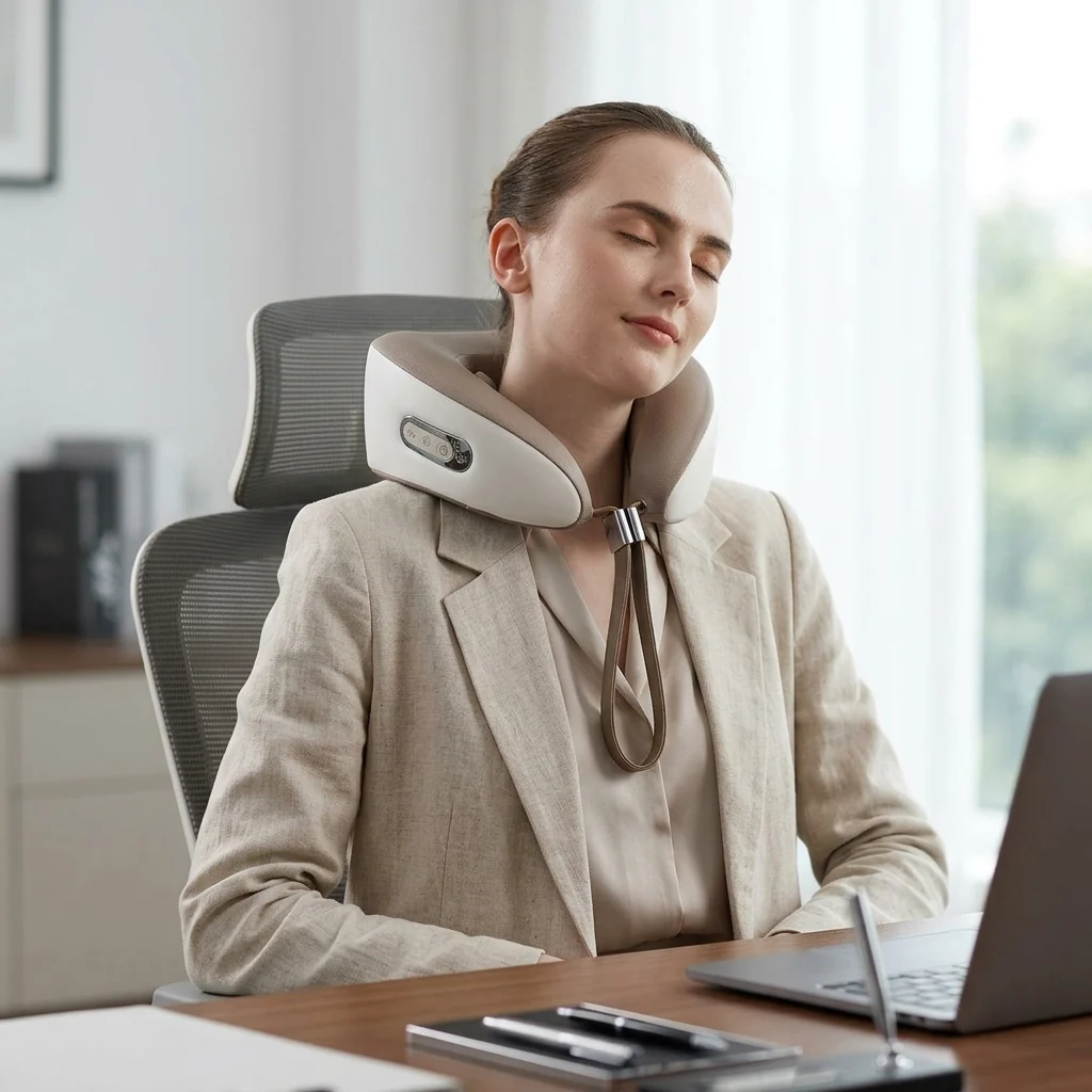 Contoured Neck Support Pillow for Optimal Neck Comfort